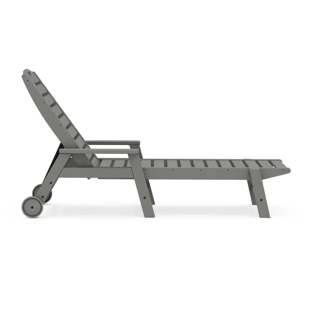 Chaise with Arms & Wheels