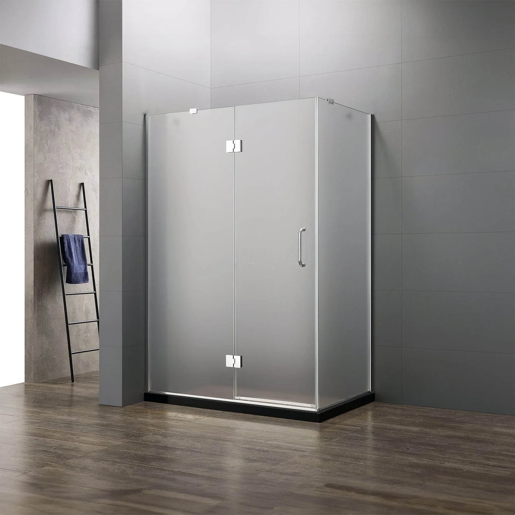 Frameless 3-Piece Corner Shower Enclosure