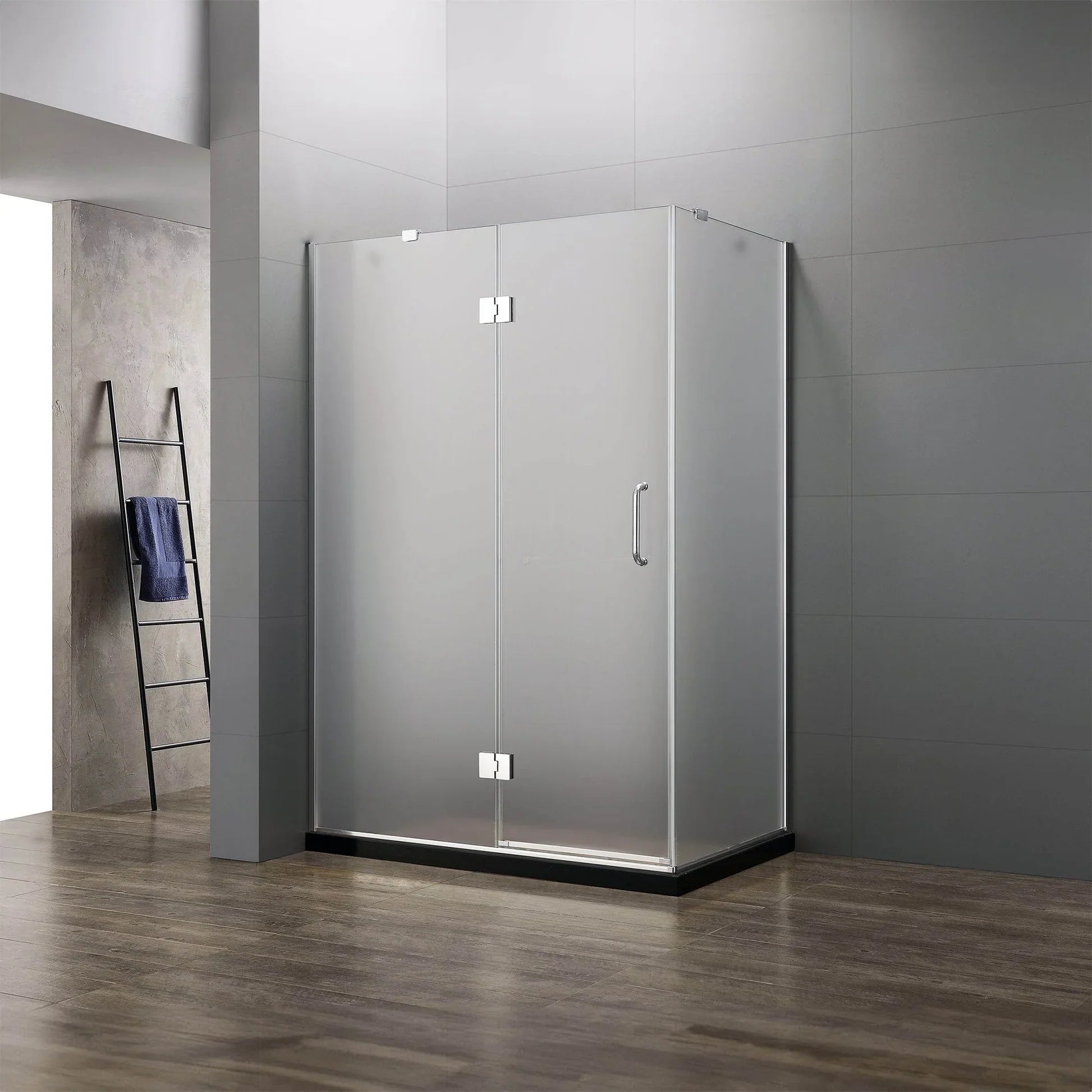 Frameless 3-Piece Corner Shower Enclosure