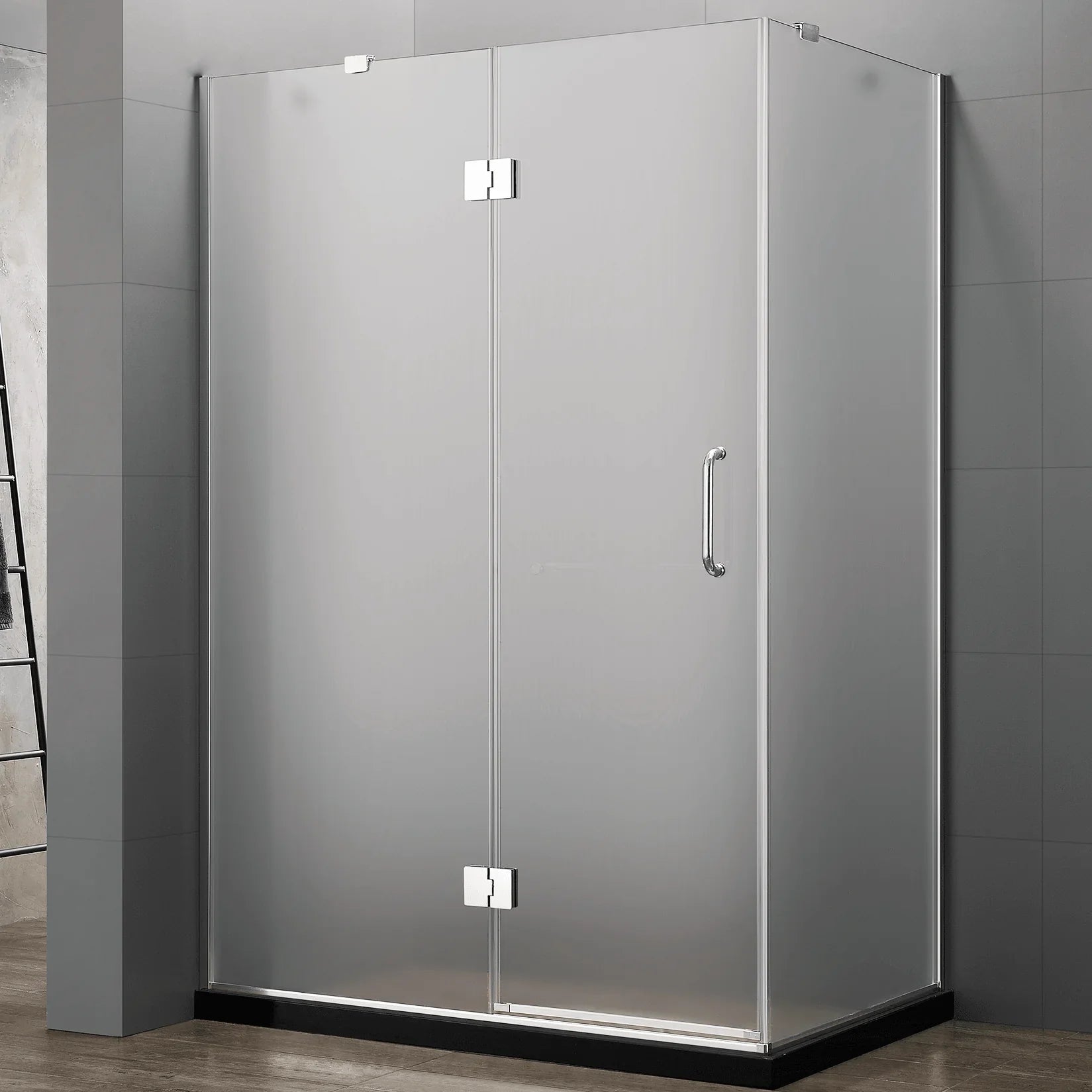 Frameless 3-Piece Corner Shower Enclosure