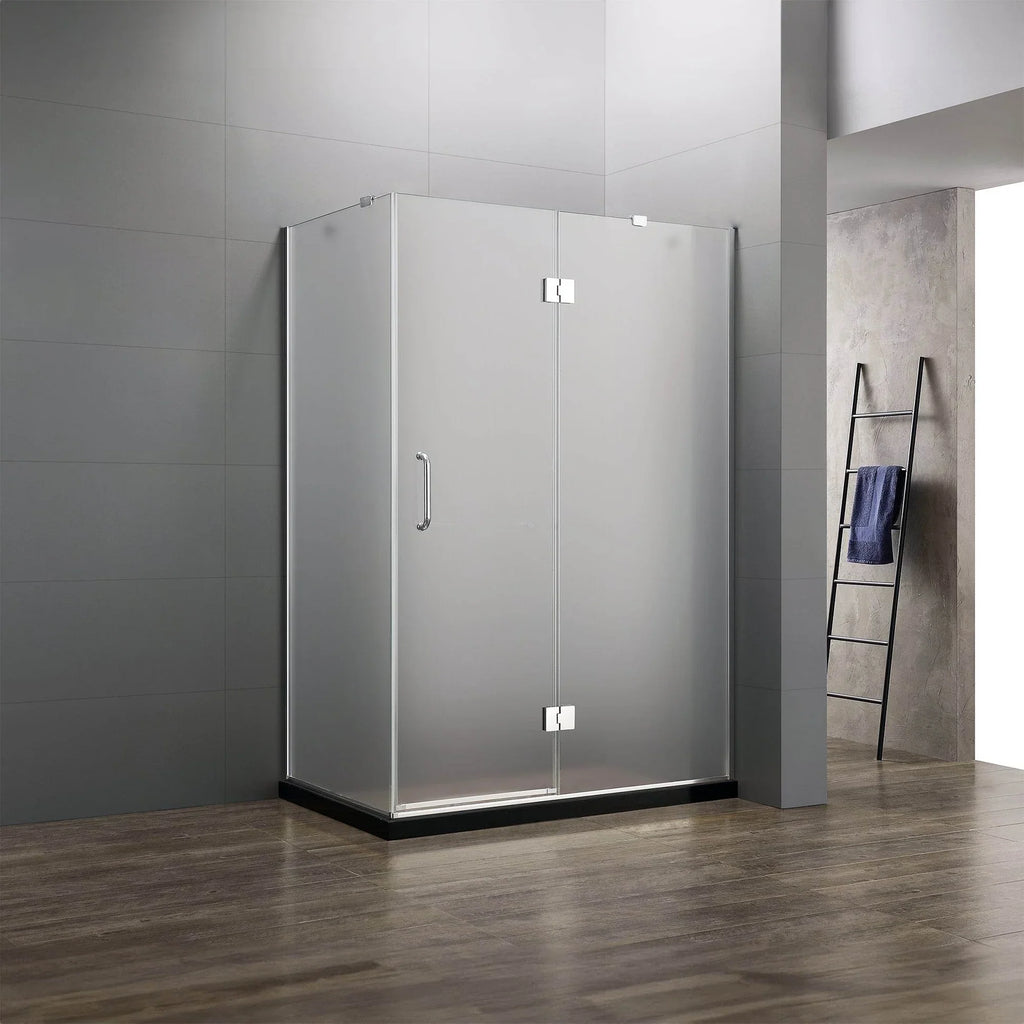 Frameless 3-Piece Corner Shower Enclosure