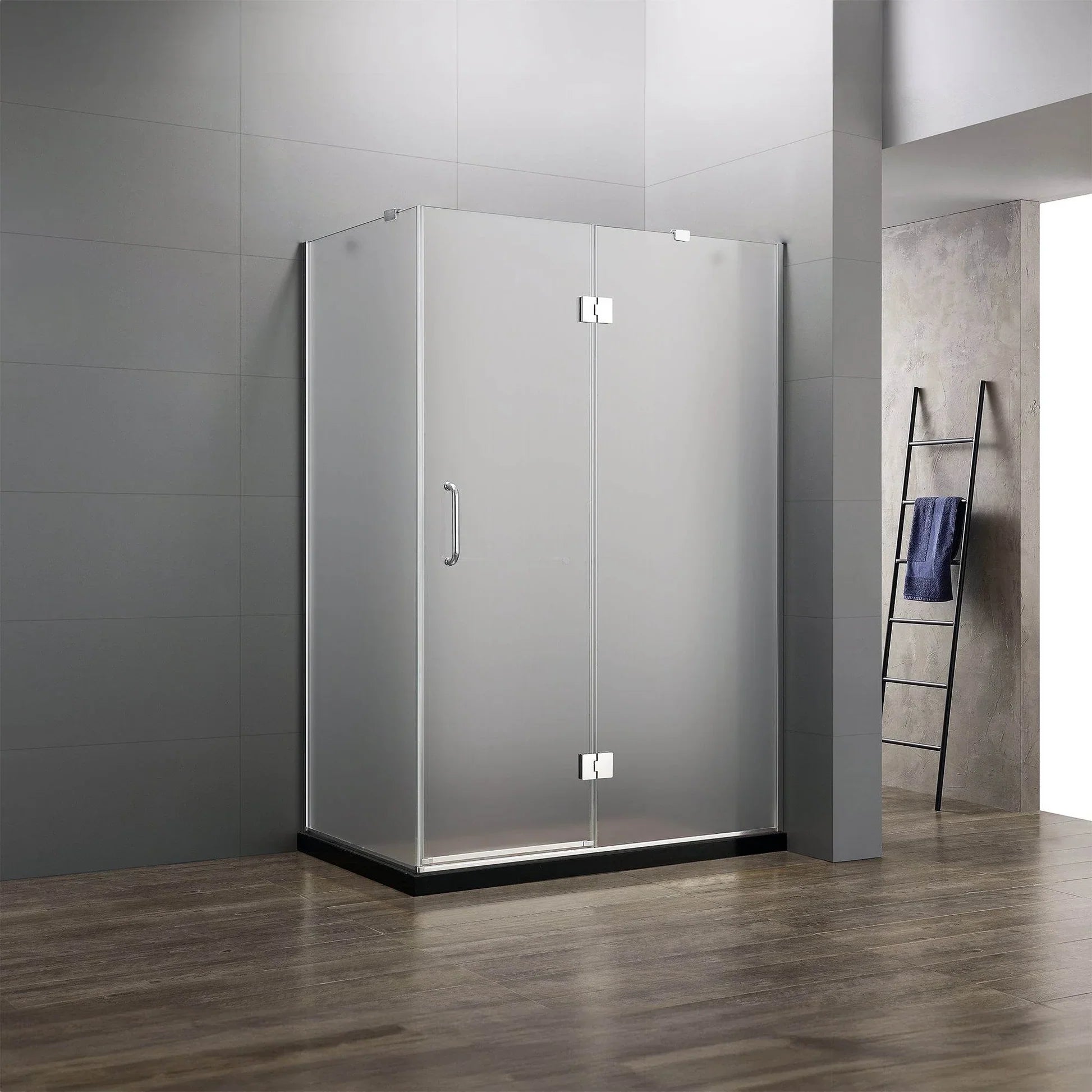 Frameless 3-Piece Corner Shower Enclosure