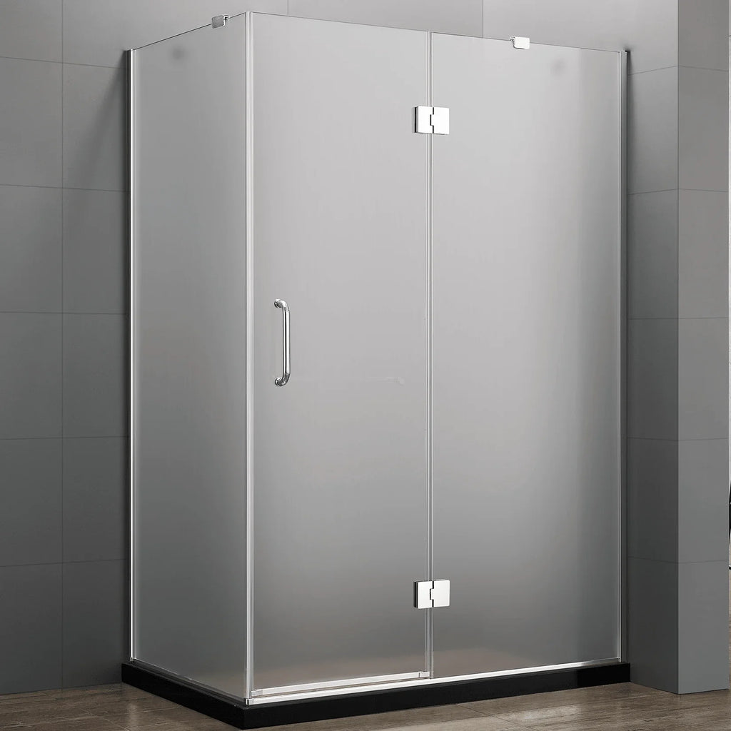 Frameless 3-Piece Corner Shower Enclosure