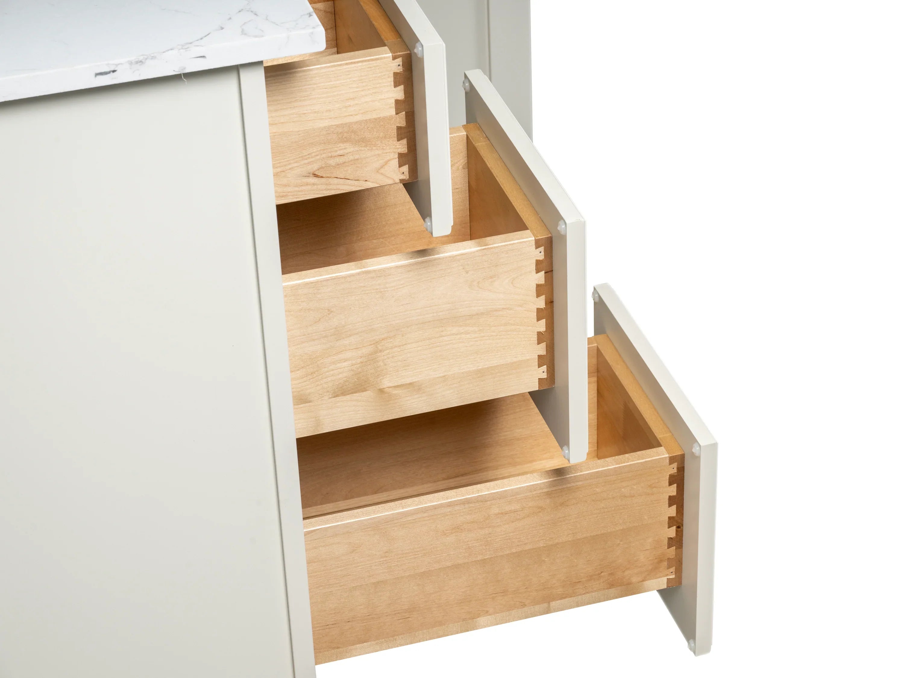 Offset Sink Bathroom Vanity in Off-White