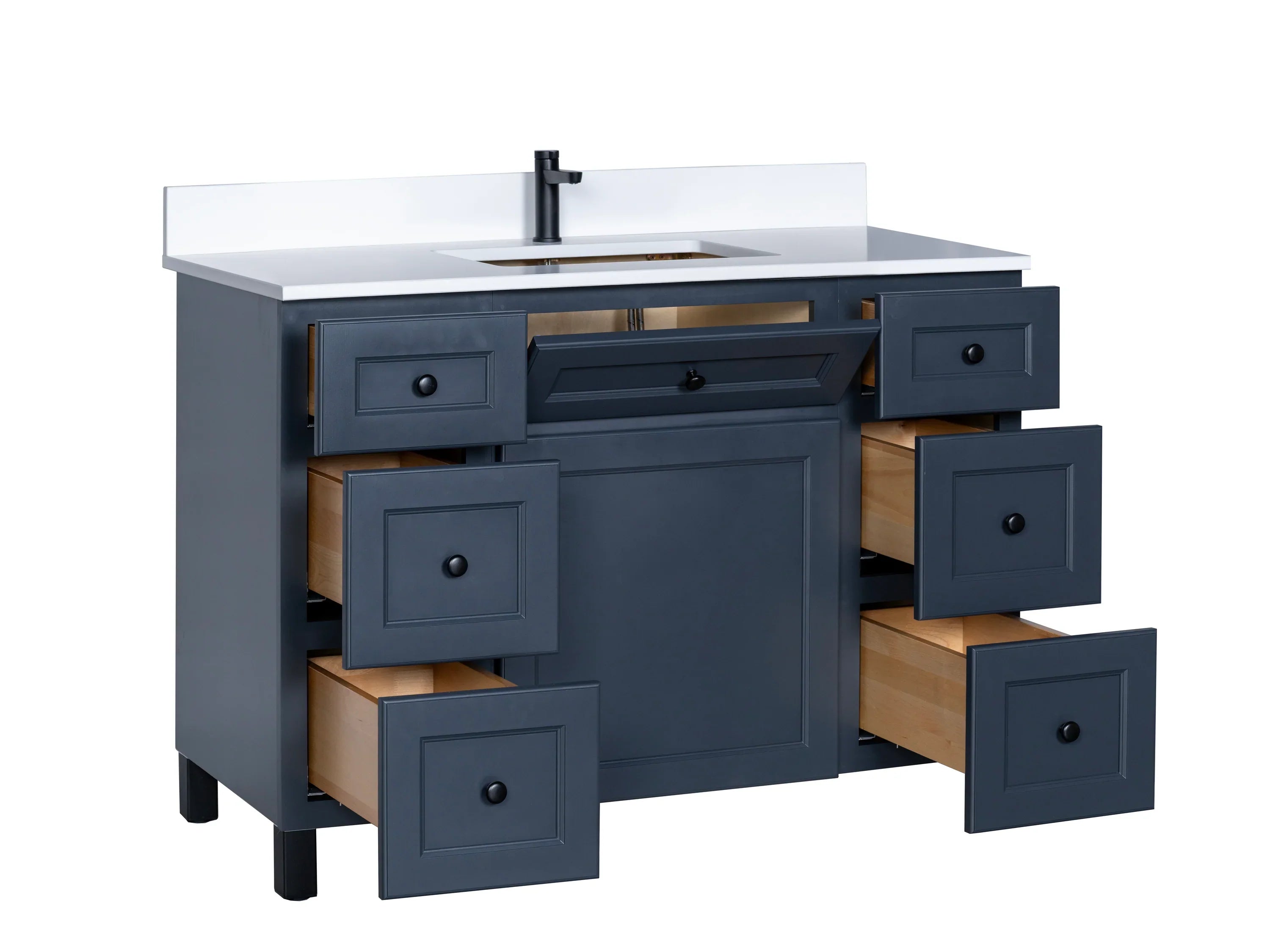 Bathroom Vanity in Charcoal Grey with Legs