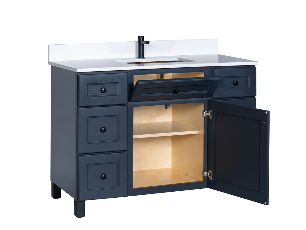 Bathroom Vanity in Charcoal Grey with Legs