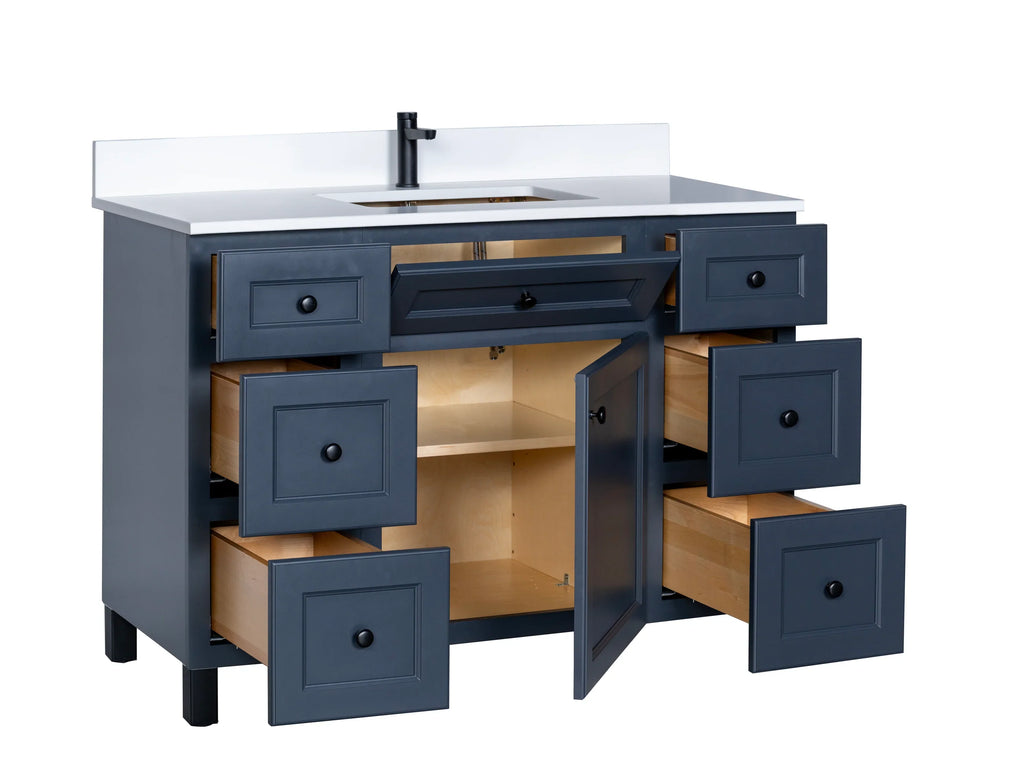 Bathroom Vanity in Charcoal Grey with Legs