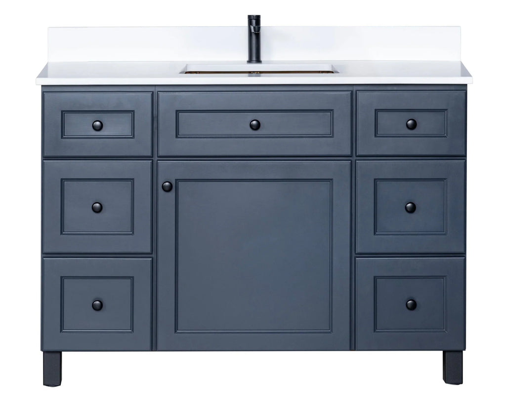 Bathroom Vanity in Charcoal Grey with Legs