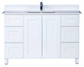 Bathroom Vanity in White Shaker with Legs