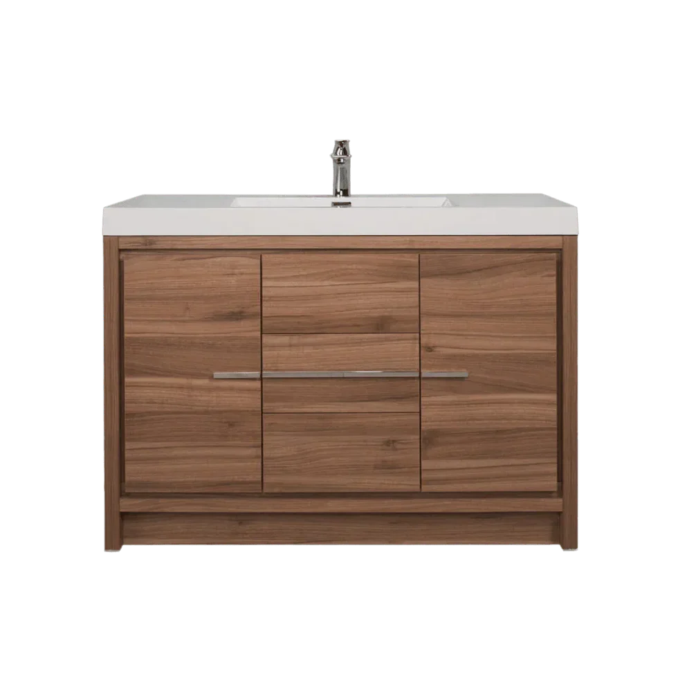 Walnut Freestanding Bathroom Vanity