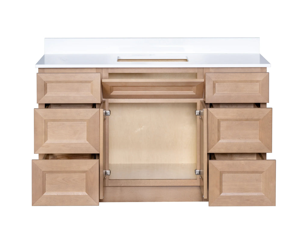 Single Sink Bathroom Vanity in Timber