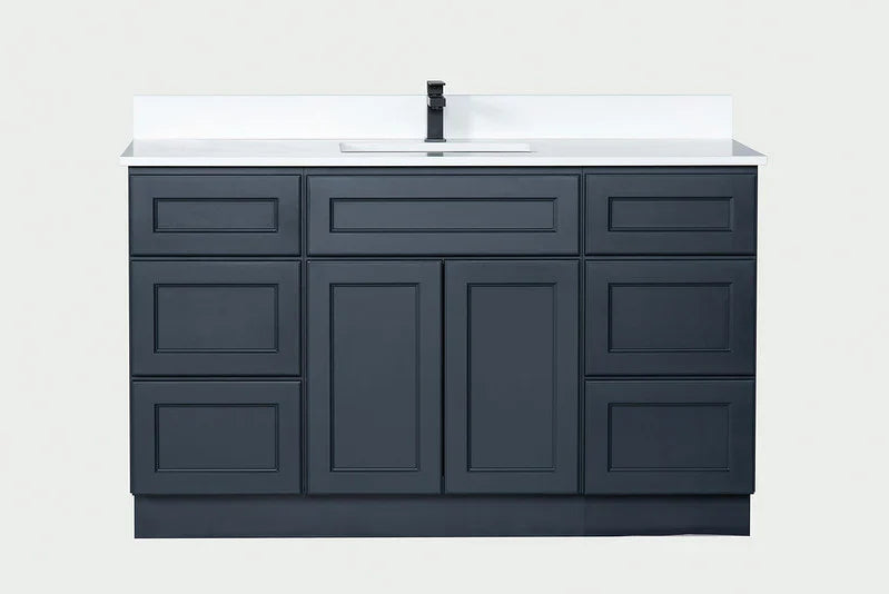 Single Sink Bathroom Vanity in Charcoal Grey