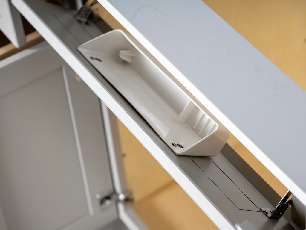 Bathroom Vanity in Greige with Legs