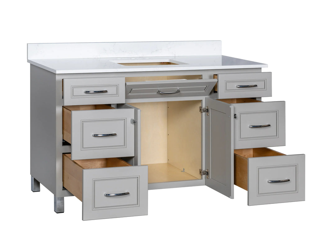 Bathroom Vanity in Greige with Legs