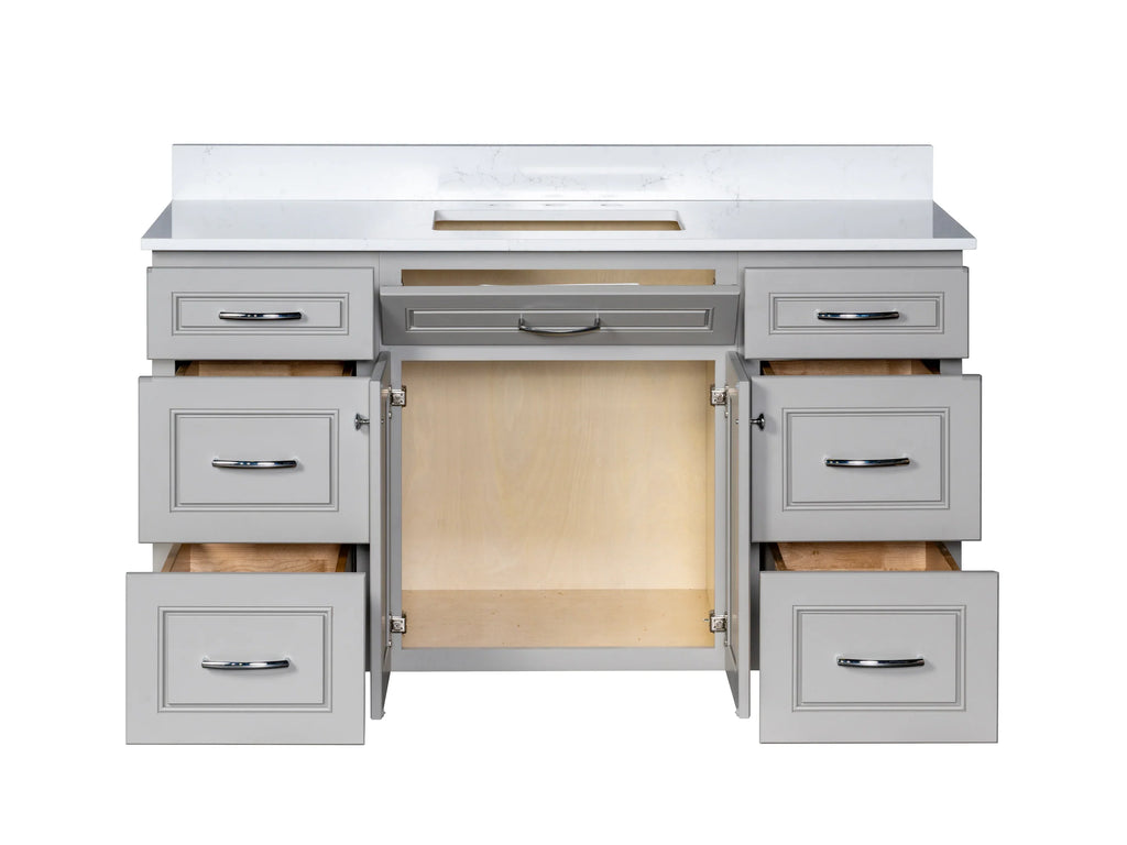 Bathroom Vanity in Greige with Legs