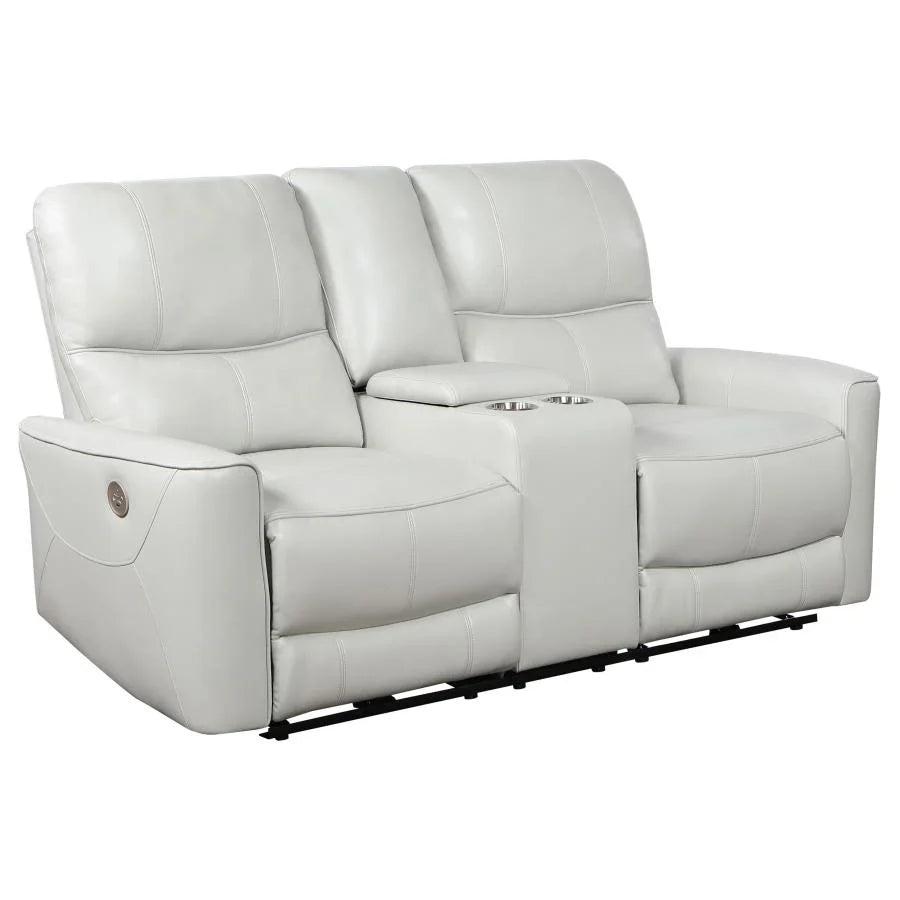 Greenfield Power Reclining Console Loveseat