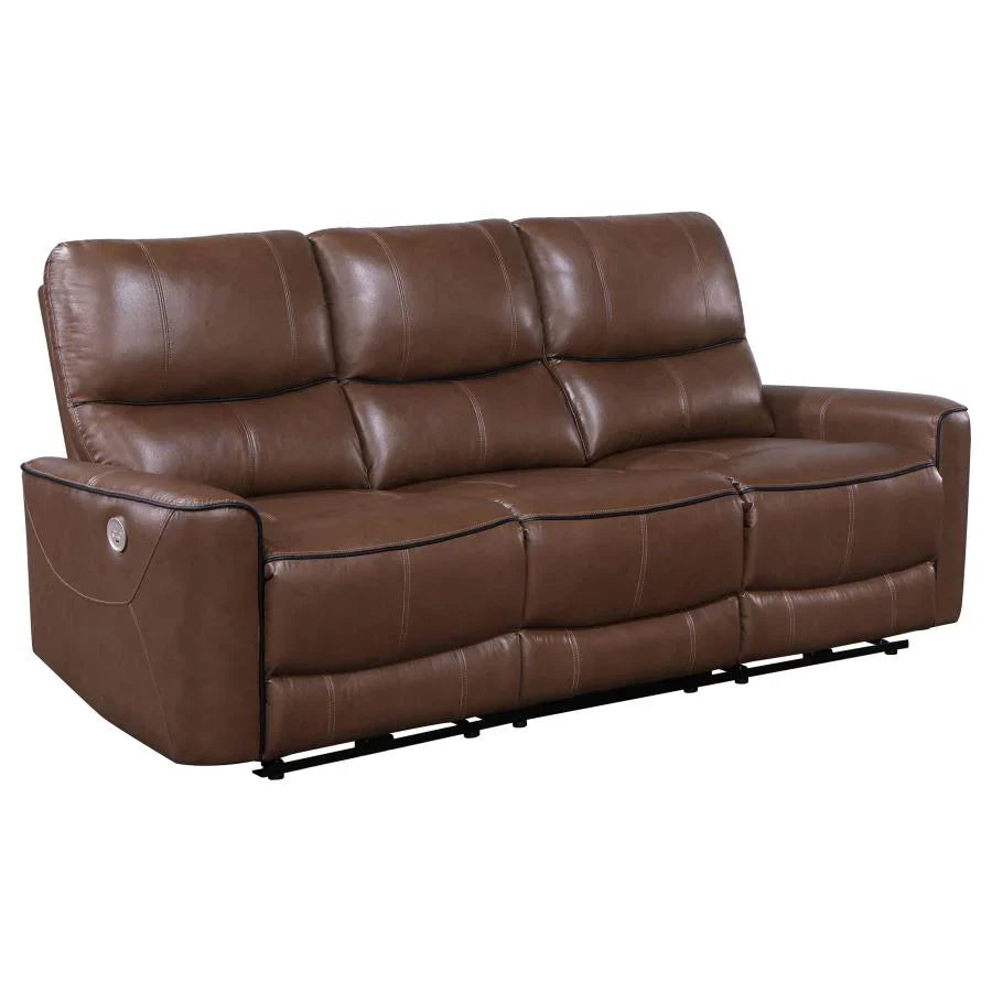 Greenfield Power Reclining Sofa - Brown