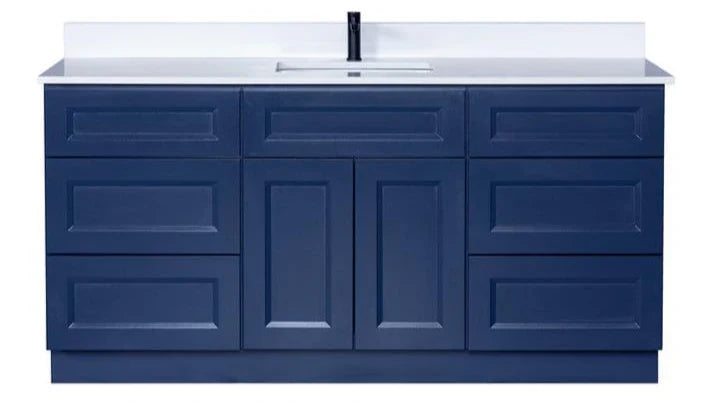 Single Sink Bathroom Vanity in Blue