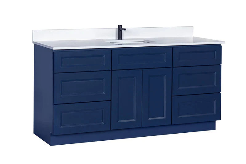 Single Sink Bathroom Vanity in Blue
