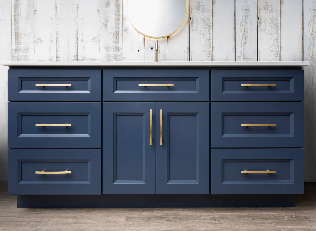 Single Sink Bathroom Vanity in Blue