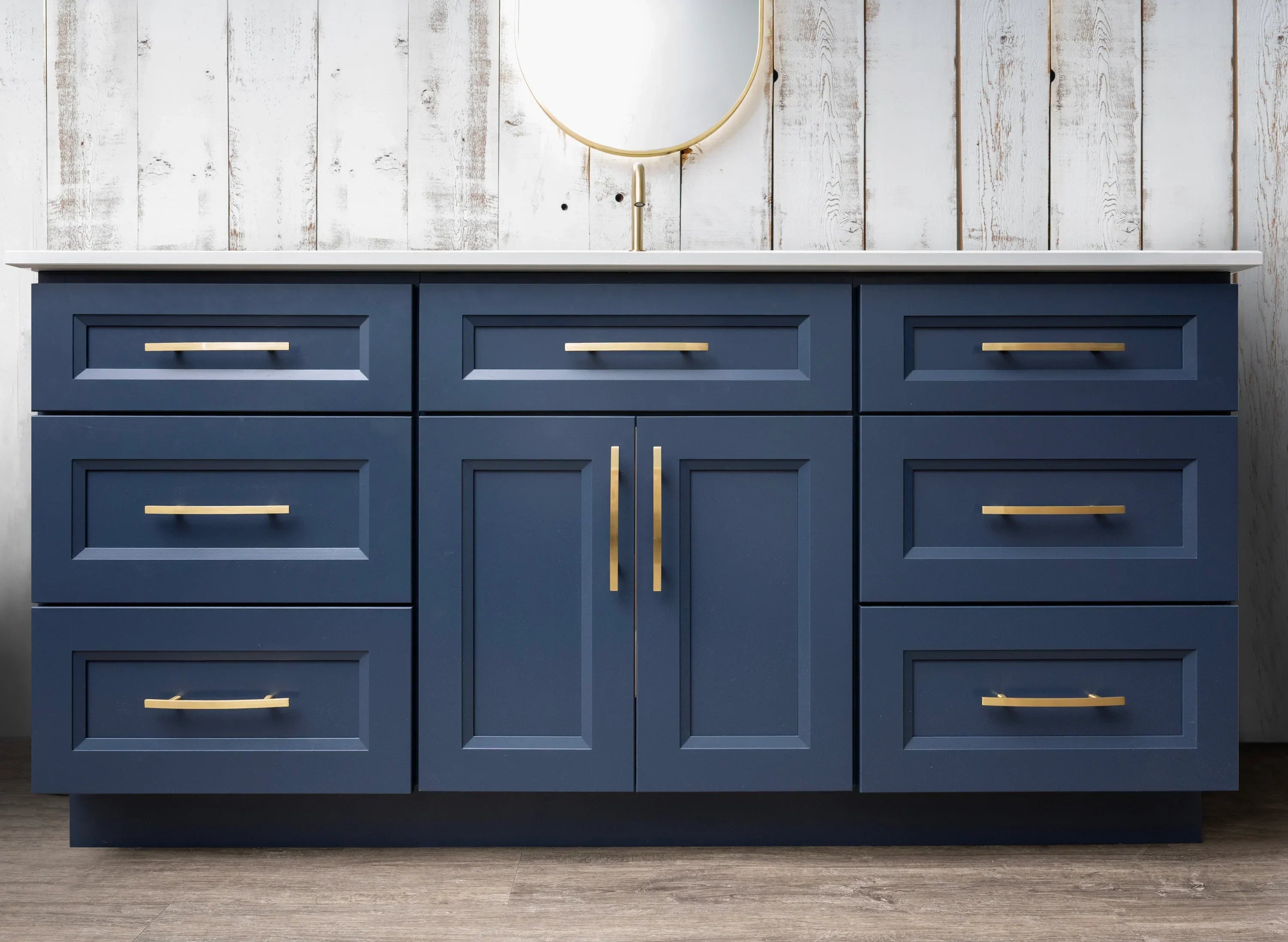 Single Sink Bathroom Vanity in Blue