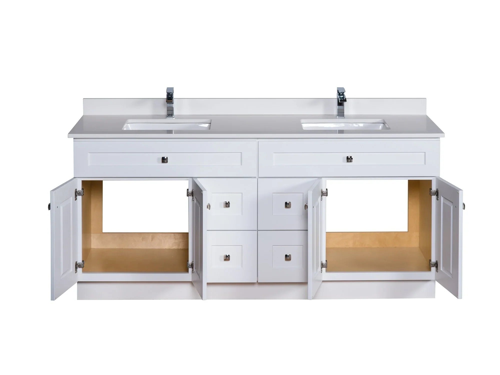 Double Sink Bathroom Vanity in White