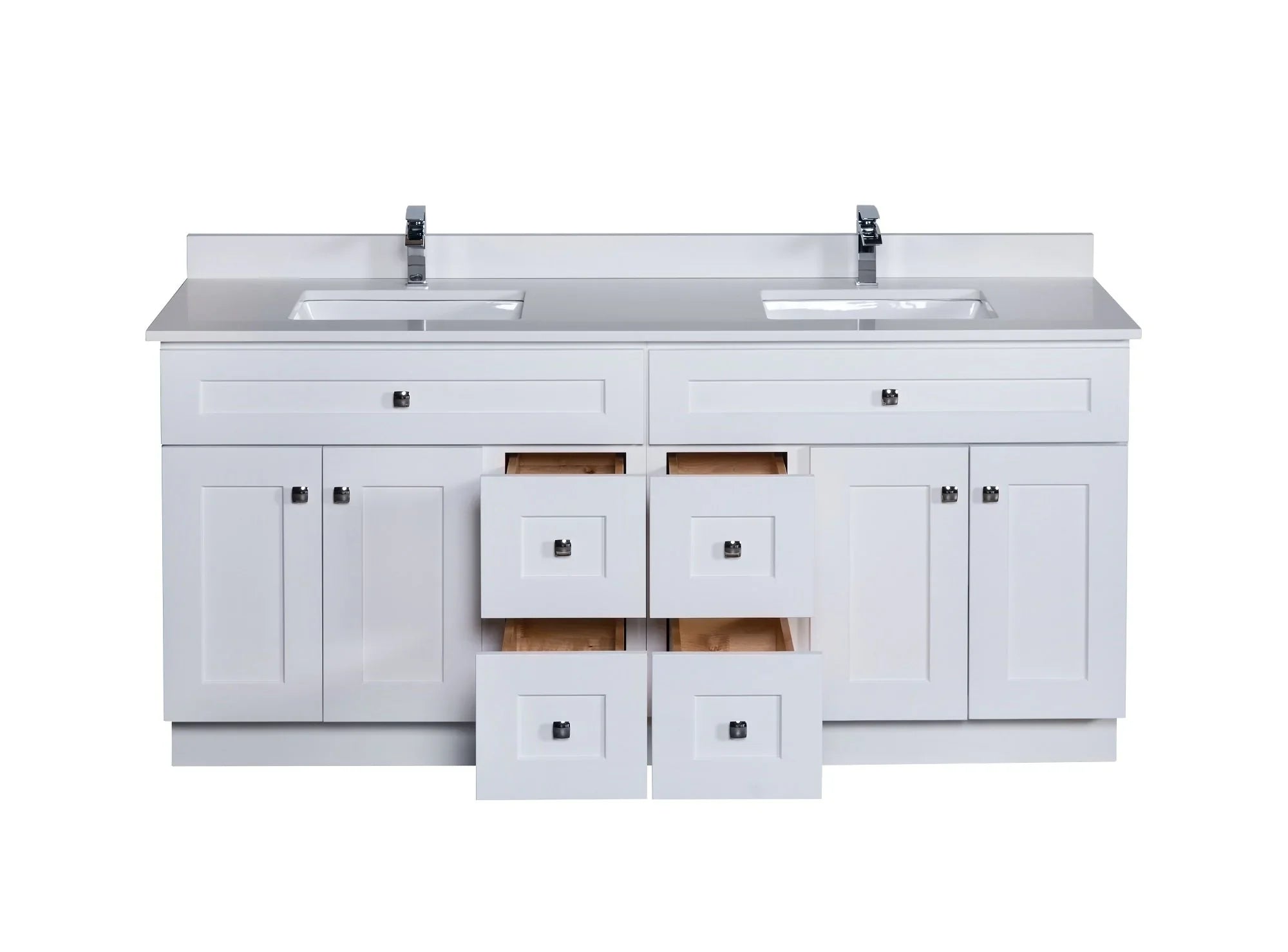 Double Sink Bathroom Vanity in White