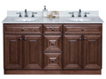 Double Sink Bathroom Vanity in Chocolate