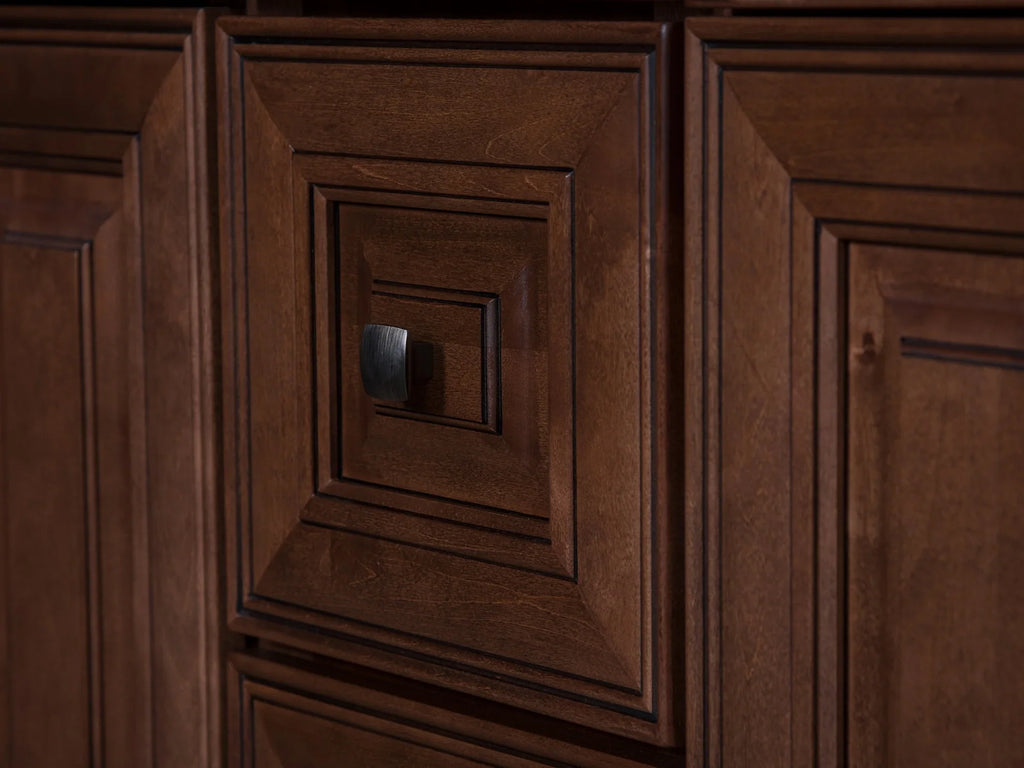 Double Sink Bathroom Vanity in Chocolate