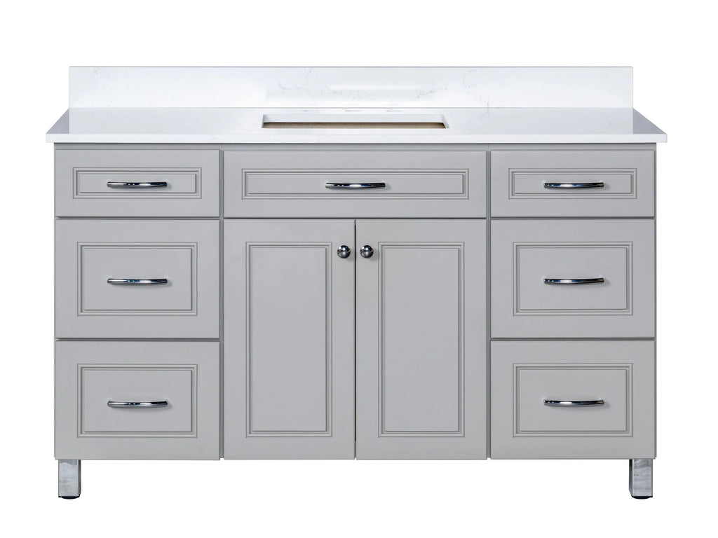 Bathroom Vanity in Greige with Legs