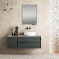 Framed LED Mirror with Bluetooth Speaker and Wireless Cell Phone Charger; Available in 3 colors