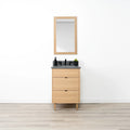 Natural White Oak Bathroom Vanity - All Drawers