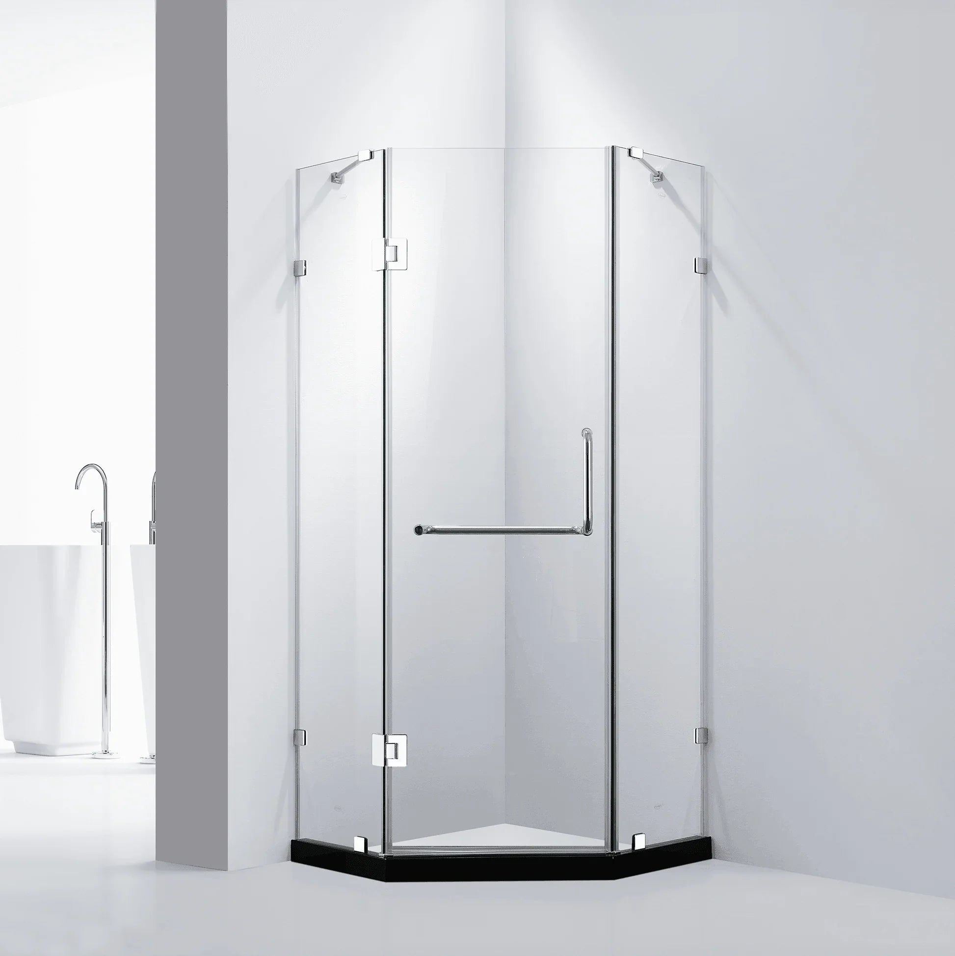 Frameless Neo-Angle Hinged Shower Door