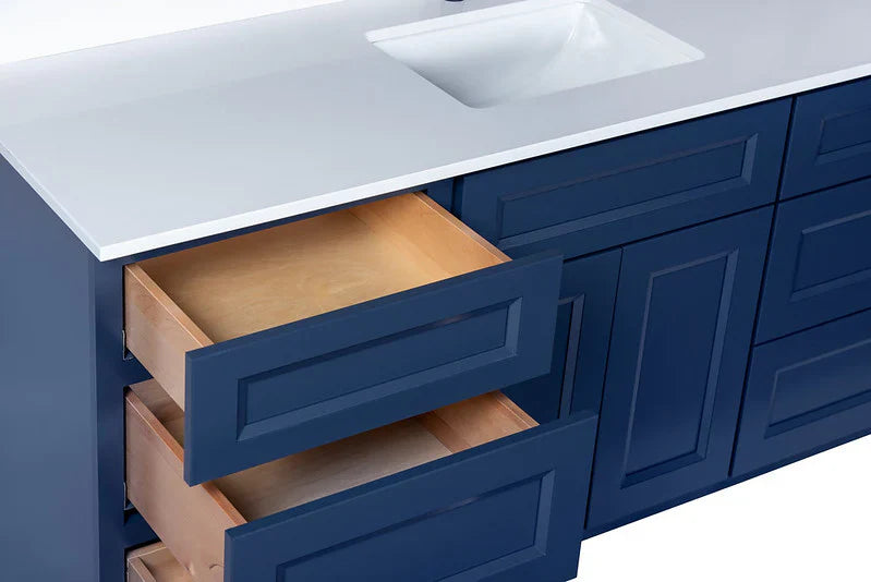 Single Sink Bathroom Vanity in Blue
