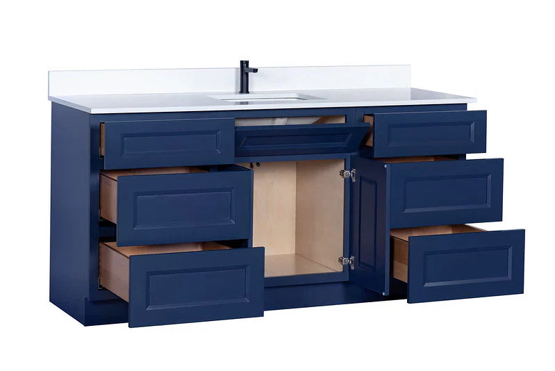 Single Sink Bathroom Vanity in Blue