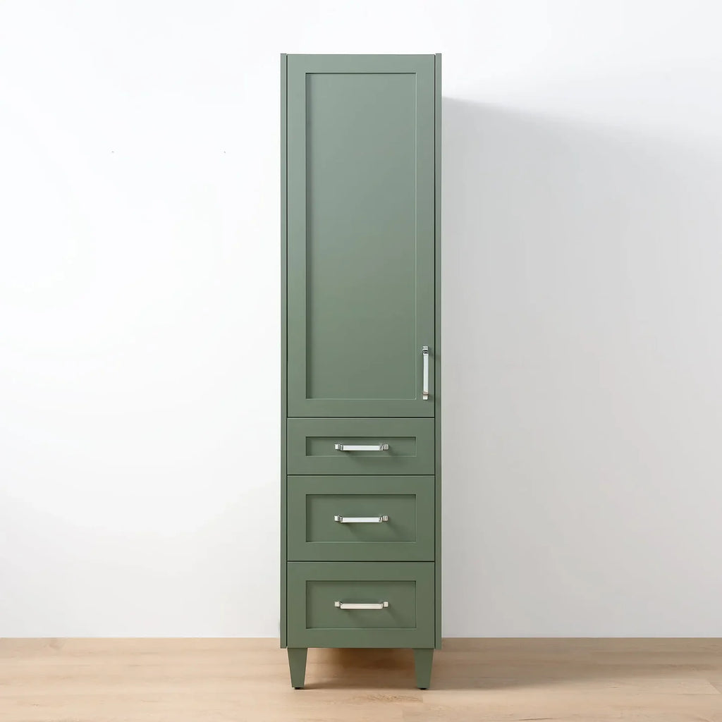 Sage Green Linen Cabinet