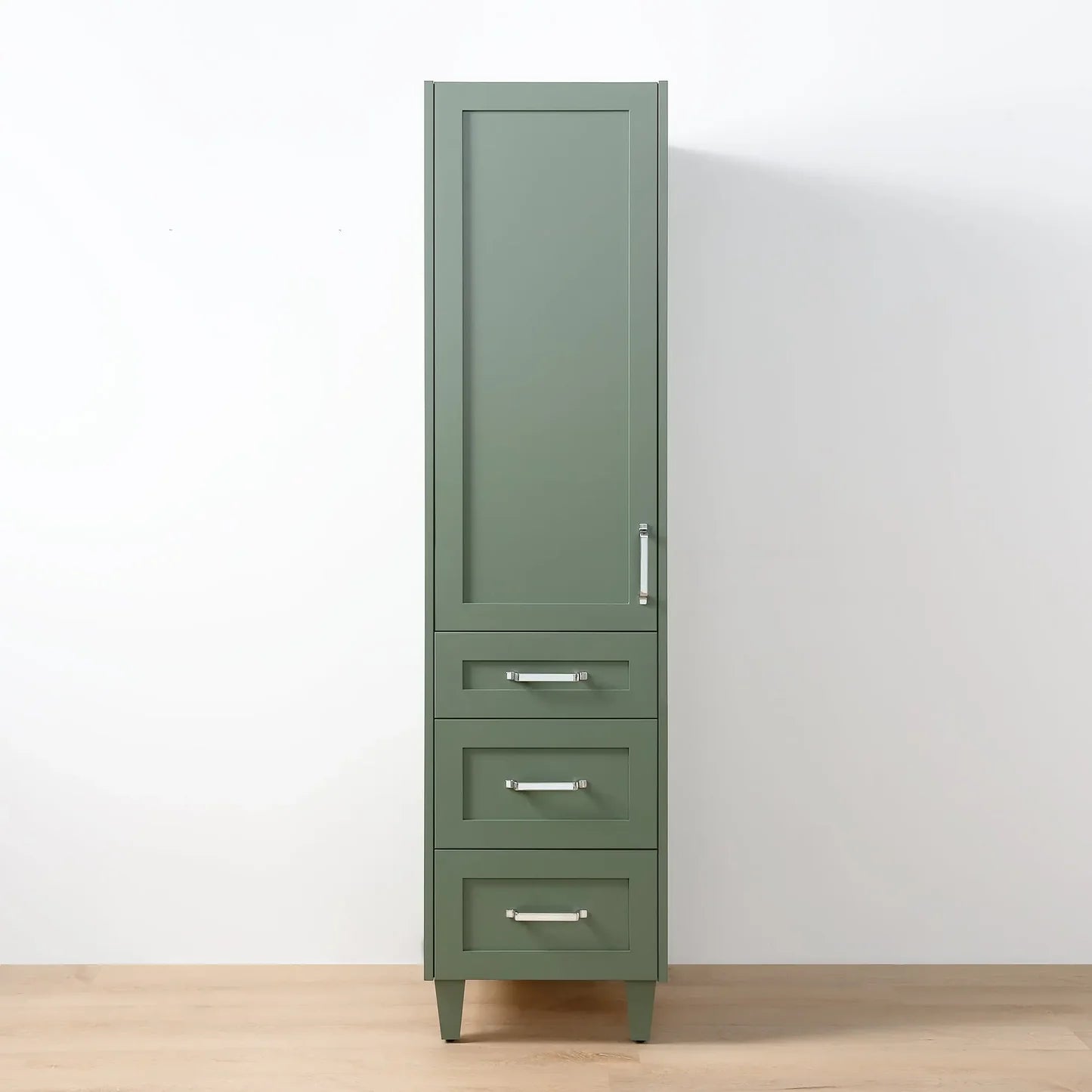 Sage Green Linen Cabinet