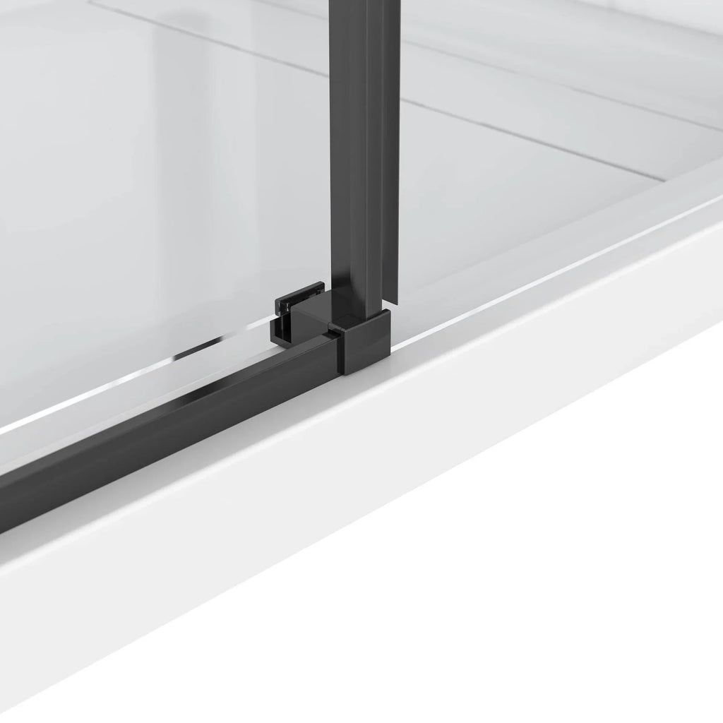 Bristol Rectangular Shower Kit in Black / Chrome / Brushed Nickel