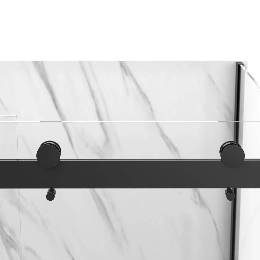 Bristol Rectangular Shower Kit in Black / Chrome / Brushed Nickel