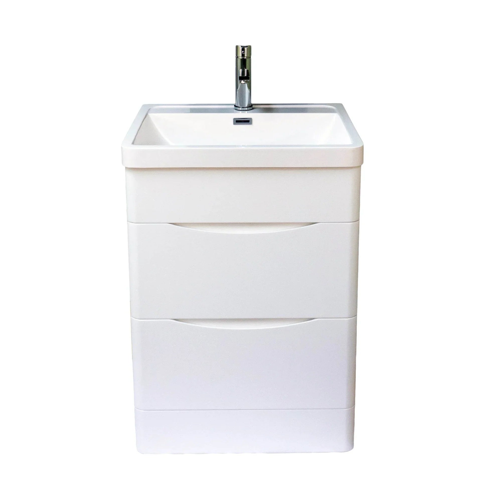Stockholm Bathroom Vanity in White with Ceramic Vanity Top