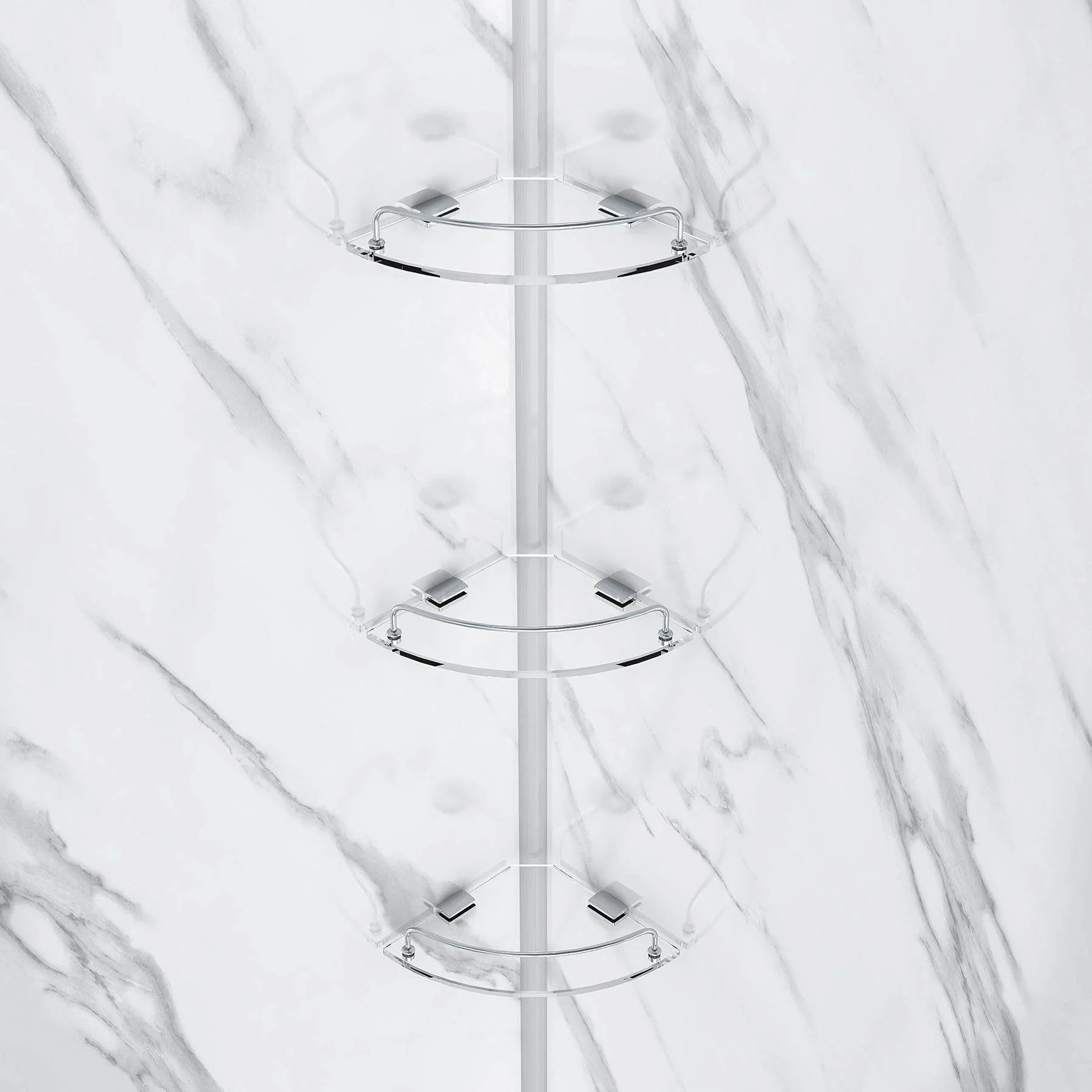 Capri Neo Angle Brushed Nickel Shower Kit