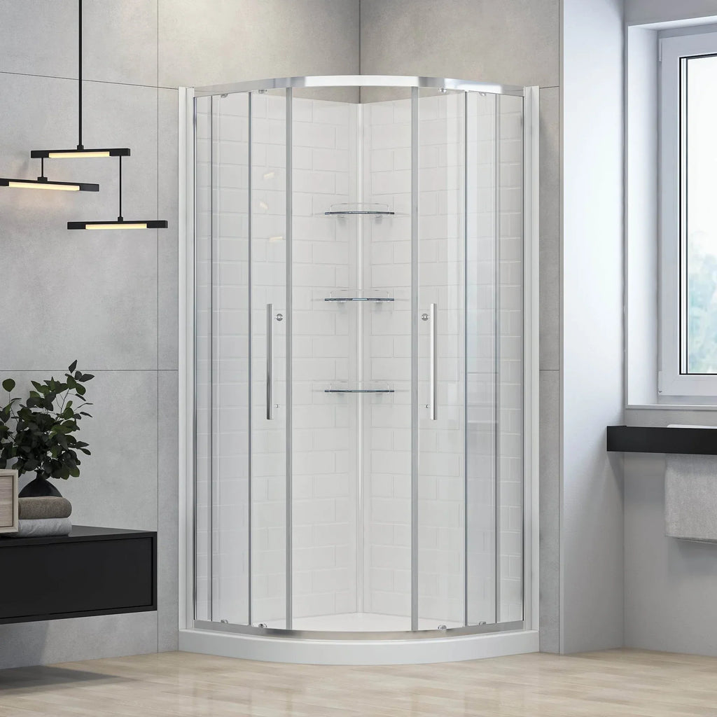 Monaco Round Chrome Shower Kit