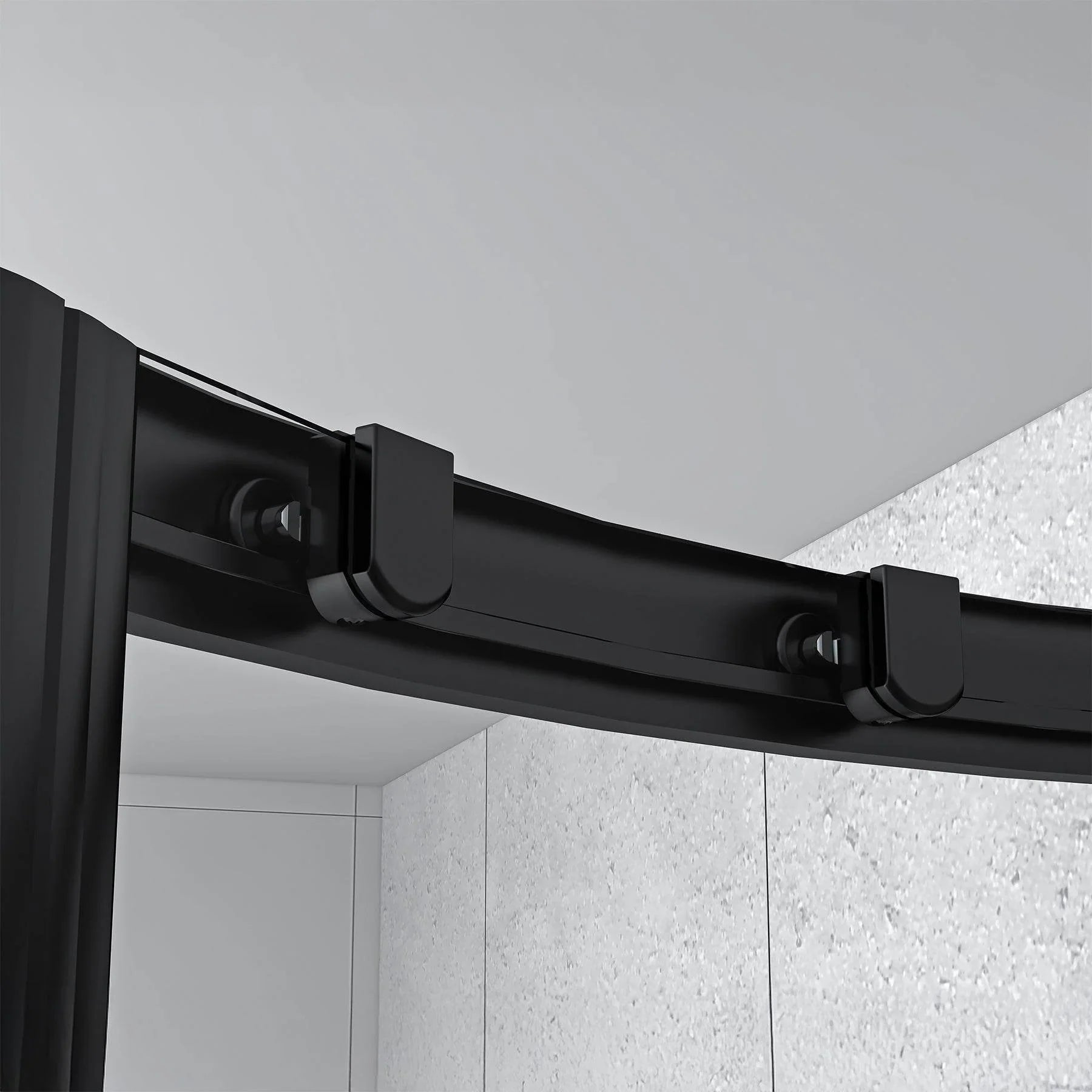 Monaco Round Black Shower Kit