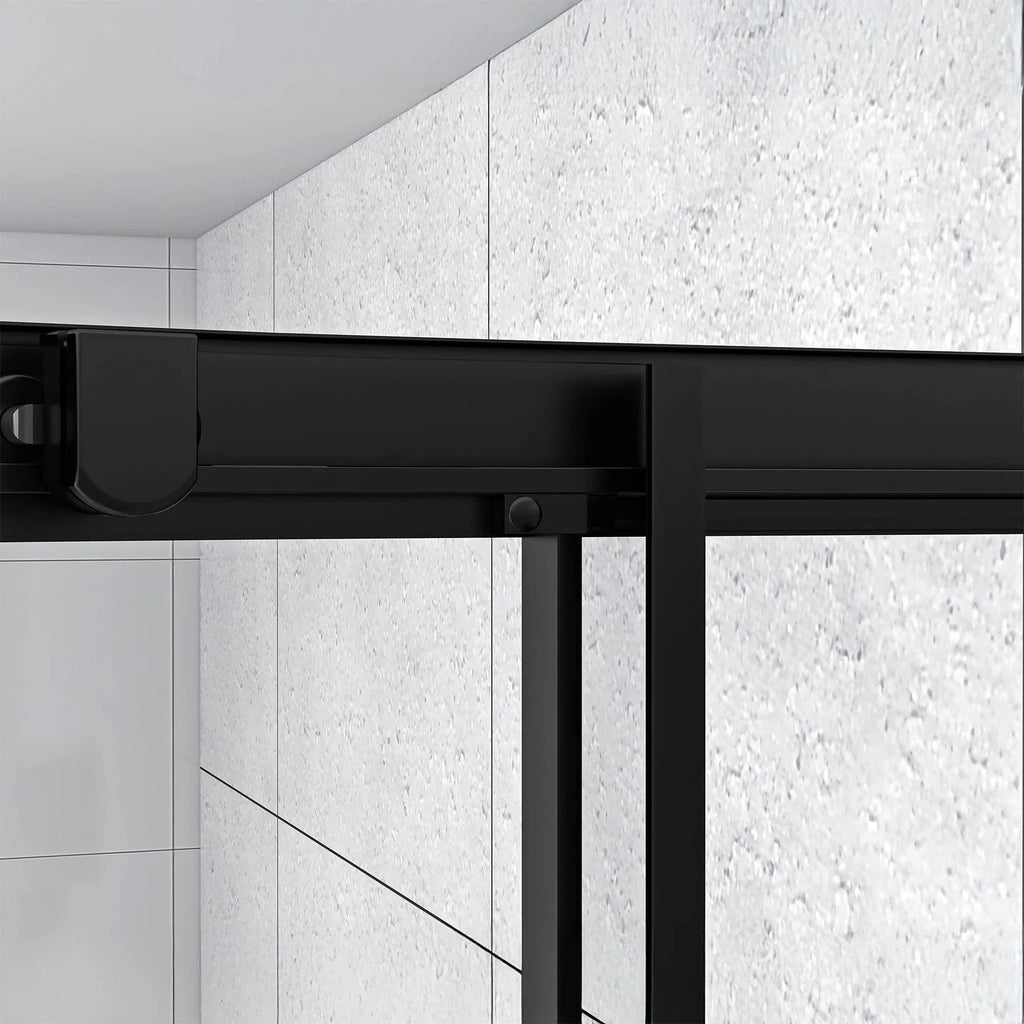 Monaco Round Black Shower Kit