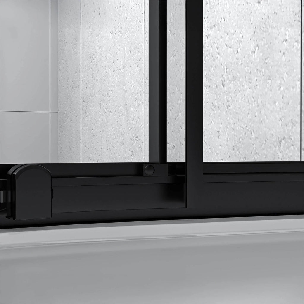 Monaco Round Black Shower Kit