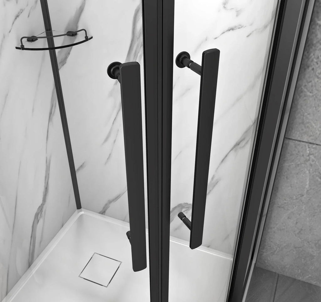 Monaco Round Black Shower Kit