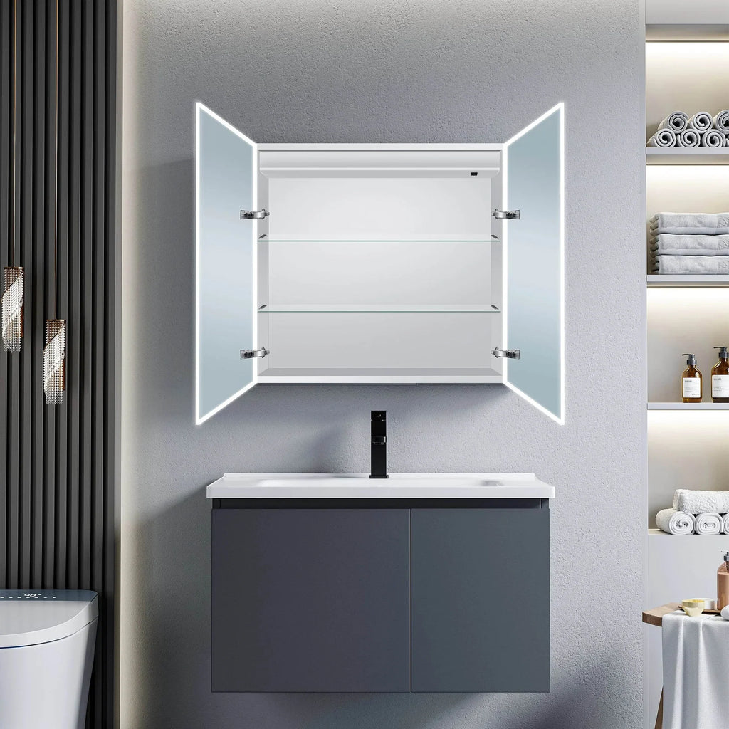 Dani 28"W X 28"H LED Medicine Cabinet
