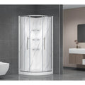 Monaco Round Shower Kit in Black / Chrome or Brushed Nickel