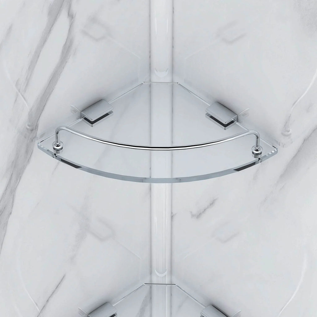 Monaco Round Shower Kit in Black / Chrome or Brushed Nickel