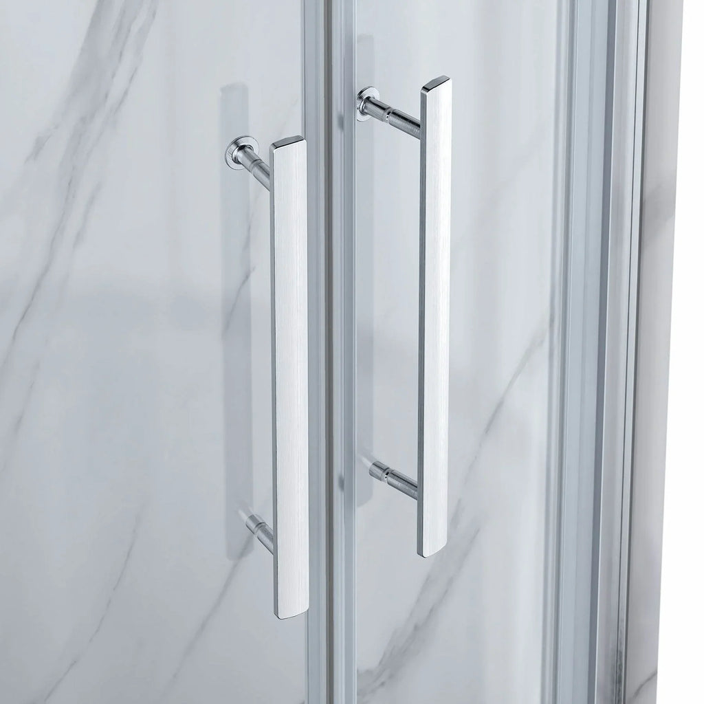 Monaco Round Shower Kit in Black / Chrome or Brushed Nickel